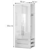Obrazek Rozbudowa do szafy Piano DP22/PN-70/KA/70 crystal white 