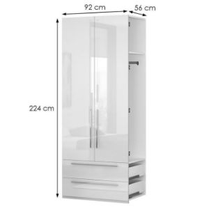 Obrazek Rozbudowa do szafy Piano DP22/PN-70/KA/70 crystal white 