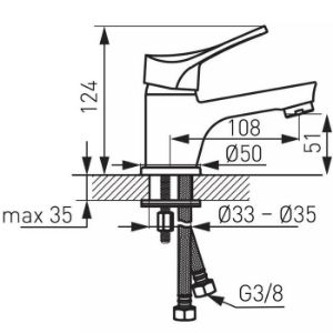 Obrazek Bateria umywalkowa Stillo