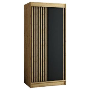 Obrazek Szafa Lamelo 120 Dąb Artisan/Czarny