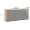 Obrazek Komoda Andora 3K4F szary 11011389