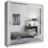 Obrazek Szafa Lux 203 Biała + 2 x Lustro