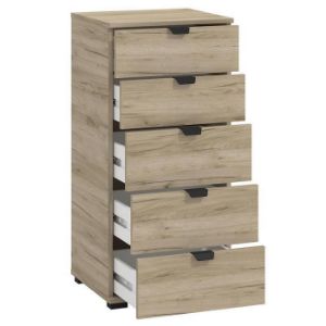 Obrazek Komoda Duerto 5F 45 szary dąb 11008309