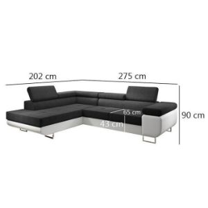Obrazek Narożnik z funkcją spania Lotus L Orinoco 100+Madryt 120 lewostronny