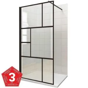 Ścianka WALK-IN NOTTE 90X195 czarna
