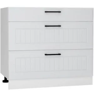 Szafka Kuchenna Irma D90pc S/3 Jasny Szary Mat