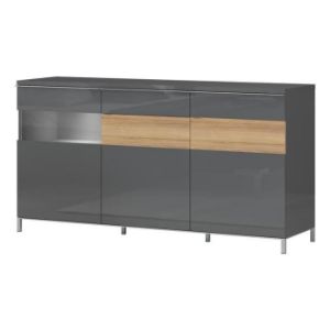 Obrazek Komoda Onyx K170-3KS1F/ON anthracite/pacific walnut