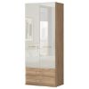 Obrazek Szafa 2d2s Gala p22/gl pacific walnut/beige