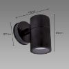 Obrazek Kinkiet Gordon GU10 BLACK 03936
