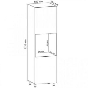 Obrazek Szafka kuchenna Gardena D60P grey