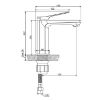 Obrazek Bateria umywalkowa Neri BU-01-014 miedź