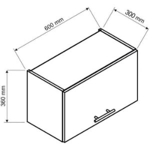 Obrazek  Szafka Kuchenna Irma W60okgr Zielony Mat 