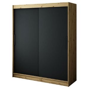 Szafa Halifax T 180 Dąb Artisan/Czarny