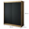 Obrazek Szafa Halifax T 180 Dąb Artisan/Czarny