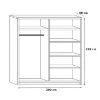 Obrazek Szafa Edyta 200 Czarna