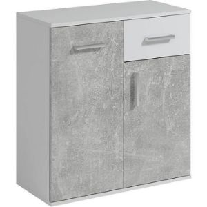 Komoda Jacob I biały/beton
