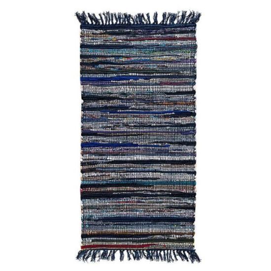 Obrazek Dywan bawełniany Chindi 0.8/1.5 Cr-604 blue multi