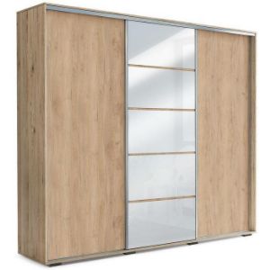 Szafa Alicja A28 250 Lustro Craft Złoty/Biały Lacobel