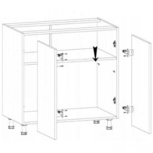 Obrazek Szafka kuchenna Gardena D80 white