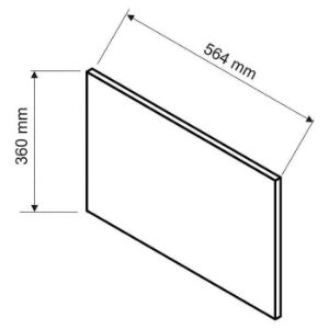 Obrazek Panel boczny Max 360x564 szary
