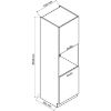 Obrazek Szafka Kuchenna Zoya D60pk 2133 Pl jasny szary mat/biały