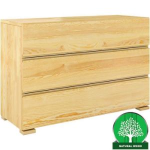 Komoda Drewniana Sosnowa 3s Skandica Vestre Naturalny