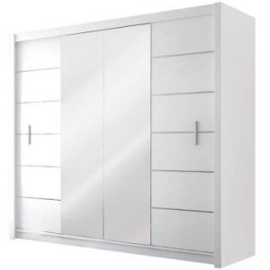 Szafa Lizbona 2 203 cm biały/lustro