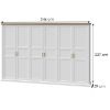 Obrazek Szafa 6d Tara p6/ta white/pacific walnut