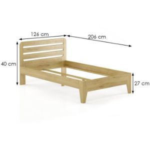 Obrazek Łóżko Buk LK189–120x200 rustikal 
