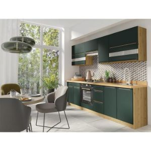 Obrazek Kuchnia Glamour 260 Zestaw C Plus z blatem green