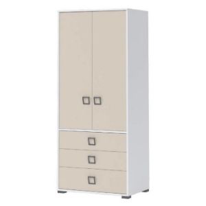 Szafa 2D3S Kiki G23-BE/KI-01 white/sand