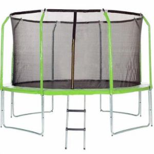 Trampolina Comfort z drabinką 305cm zielona