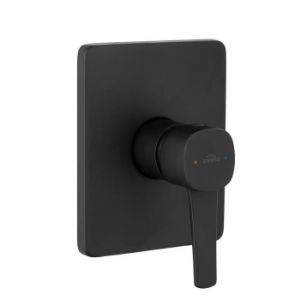 Bateria natryskowa podtynkowa Glamour czarna 1F