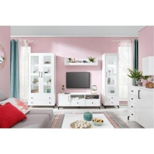 Obrazek  Komoda Bergen Be6 Biały Lux/Biały Połysk 