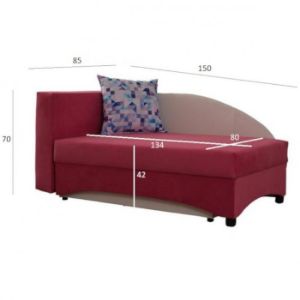 Obrazek Tapczan Lena L Madryt 120 / Amore 105/M-51 RO