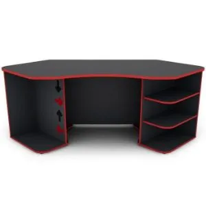 Obrazek Biurko Matrix 1 grafit/czerwony 