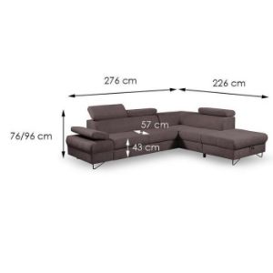 Obrazek Narożnik z funkcją spania Flavo Loft 4 prawostronny