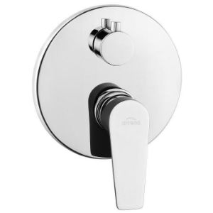 Bateria natryskowa podtynkowa Dokos BP-19-GO2 2F grafit/chrom okrągła