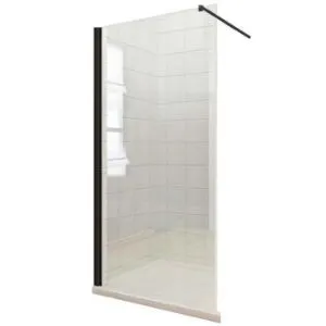 Ścianka WALK-IN Fiord 100x195 czarny profil