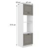 Obrazek Szafka kuchenna Stilo claygrey/biały 60dmp/210 2f