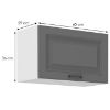 Obrazek Szafka kuchenna Stilo dustgrey/biały 60gu/36 1f 