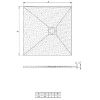 Obrazek Brodzik kwadratowy Opal 80/80/2.6 biały