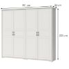 Obrazek Szafa 4d Evergreen p4/eg ivory mat