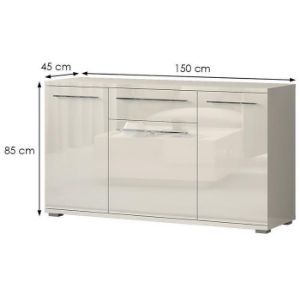 Obrazek Komoda Piano K150-3K1F/PN-71/KA/71 beige