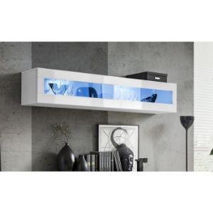 Szafka Wisząca Fly 51+Szkło Biały + LED