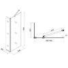 Obrazek Ścianka WALK-IN Dafne (90+30)x195 CZ CHR