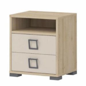 Szafka nocna Kiki NS2-BK/KI-01 beech/sand