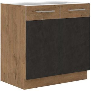 Obrazek Szafka kuchenna VIGO grafit mat 80ZL 2F BB