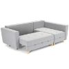 Obrazek Narożnik Grey Enzo 162+154 drewno naturalne prawostronny