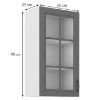 Obrazek Szafka kuchenna Stilo dustgrey/biały 40gs/90 1f 
